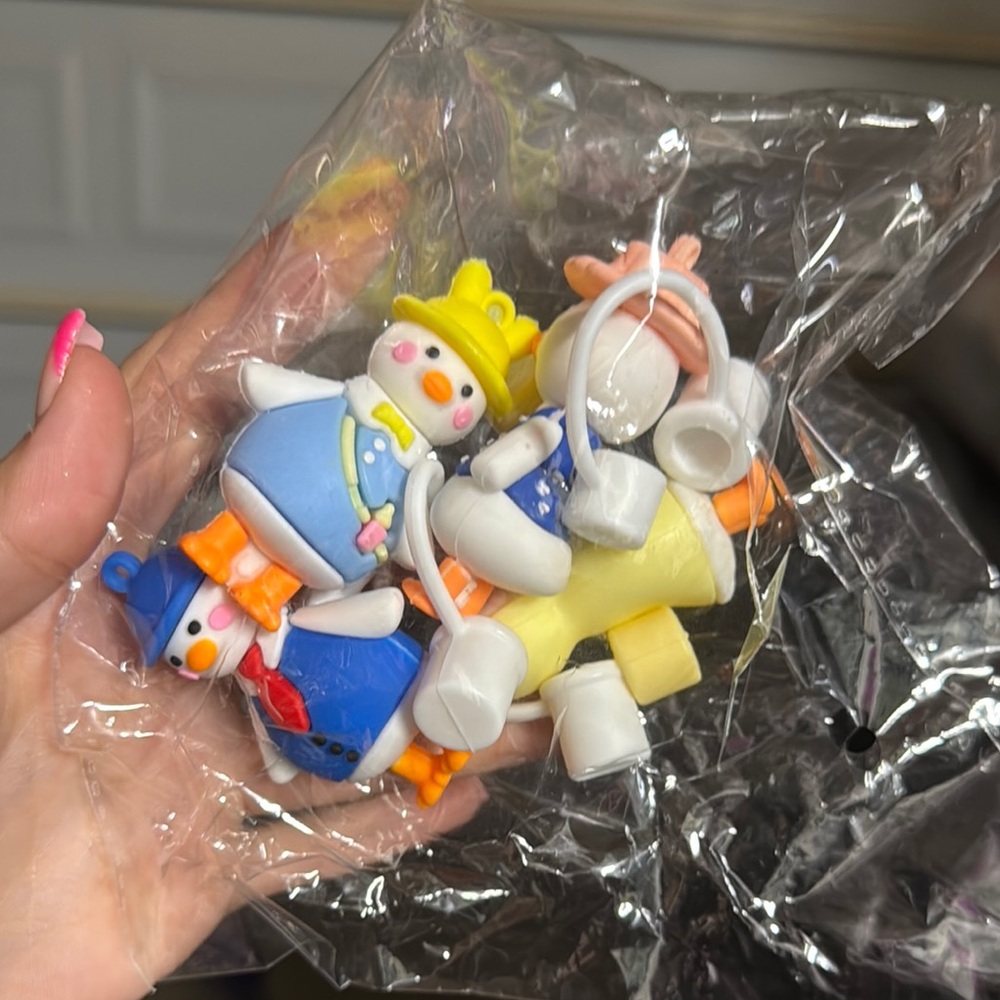 bunny straw topper set